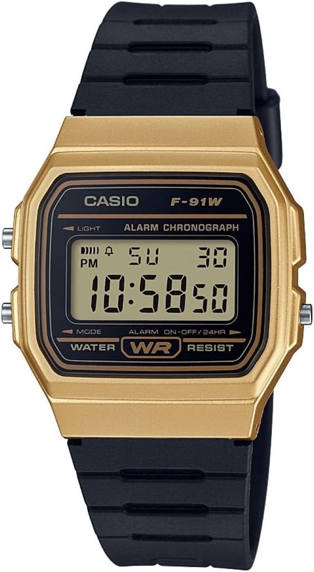 ساعت یونیسکس Casio با بدنه رزینی، شیشه اکریلیک، نمایشگر تاریخ، نور LED و آلارم مقاوم در برابر آب ساعت یونیسکس Casio با بدنه رزینی، شیشه اکریلیک، نمایشگر تاریخ، نور LED و آلارم مقاوم در برابر آب