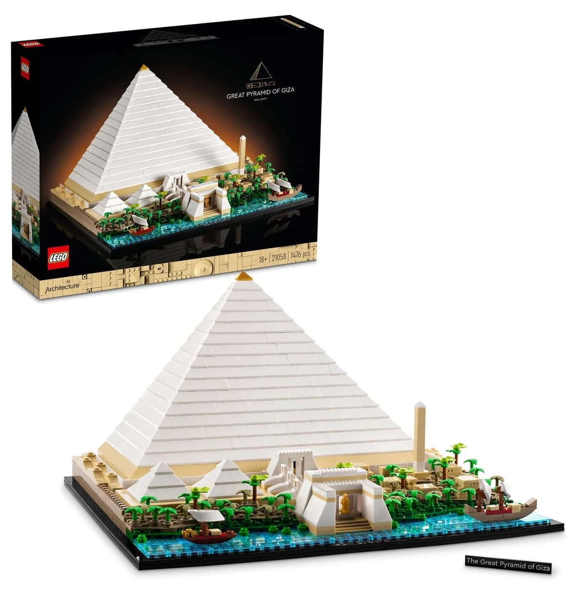 لگو Architecture هرم خوفو مدل 21058 (1476 قطعه) لگو Architecture هرم خوفو مدل 21058 (1476 قطعه)