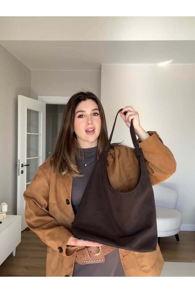 کیف دستی و دوشی زنانه Mia Collection سوئدی قهوهای تیره مدل Ema کیف دستی و دوشی زنانه Mia Collection سوئدی قهوهای تیره مدل Ema