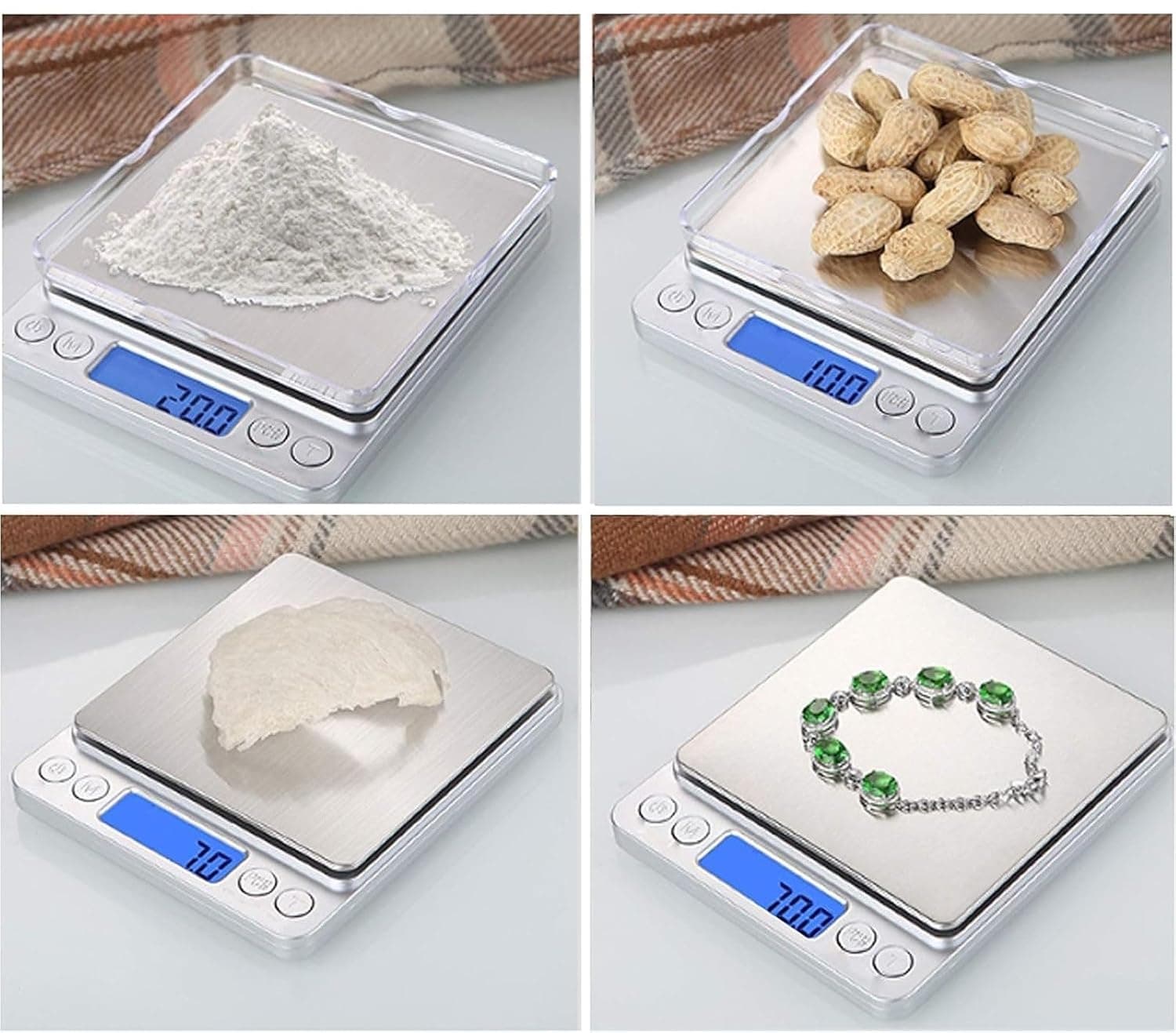 ترازو دیجیتال آشپزخانه Busstier با صفحه فلزی 3 kg دقت 0.1 g ترازو دیجیتال آشپزخانه Busstier با صفحه فلزی 3 kg دقت 0.1 g