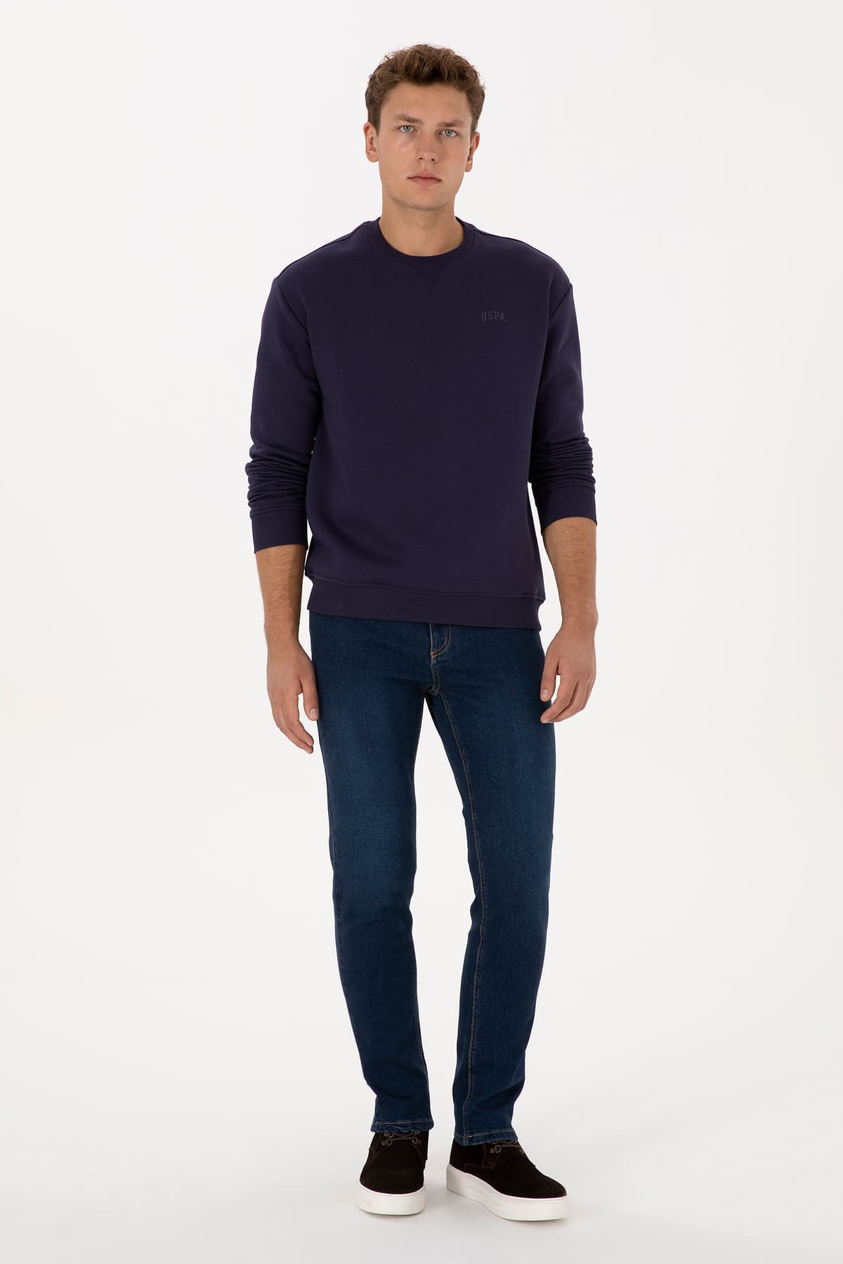 سوئیشرت مردانه U.S. Polo Assn. فیت راحت کرکی مورد مدل 50313757-VR074 سوئیشرت مردانه U.S. Polo Assn. فیت راحت کرکی مورد مدل 50313757-VR074