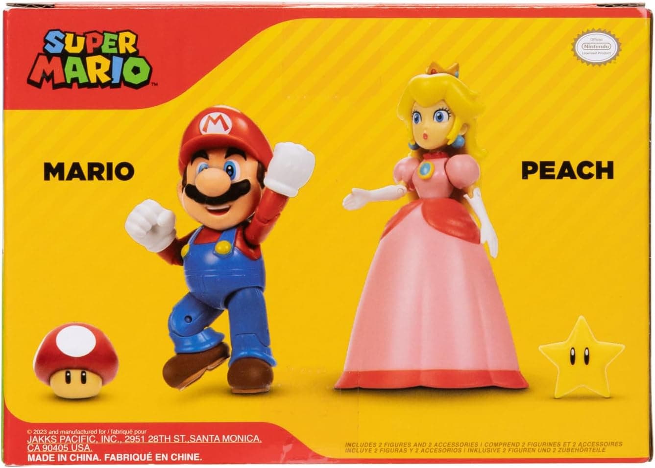 فیگور 4 اینچی دو عددی SUPER MARIO مدل Mario & Peach فیگور 4 اینچی دو عددی SUPER MARIO مدل Mario & Peach