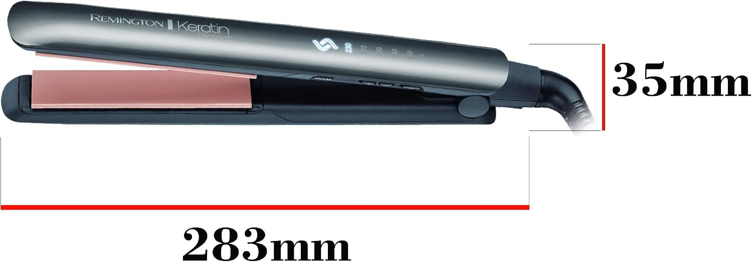 اتو مو Remington با حسگر هوشمند محافظت حرارتی و نمایشگر دیجیتال مدل S8598 Keratin Protect 160-230°C اتو مو Remington با حسگر هوشمند محافظت حرارتی و نمایشگر دیجیتال مدل S8598 Keratin Protect 160-230°C