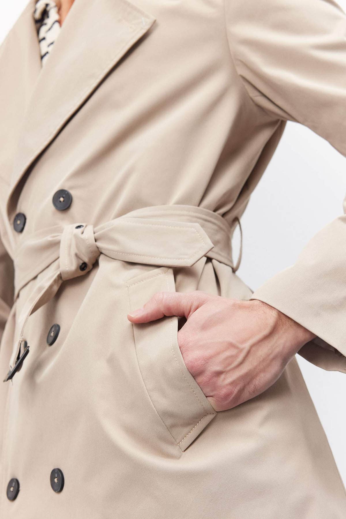 ترنچکت مردانه Defacto شنی مدل D5528AX/BG193 ترنچکت مردانه Defacto شنی مدل D5528AX/BG193