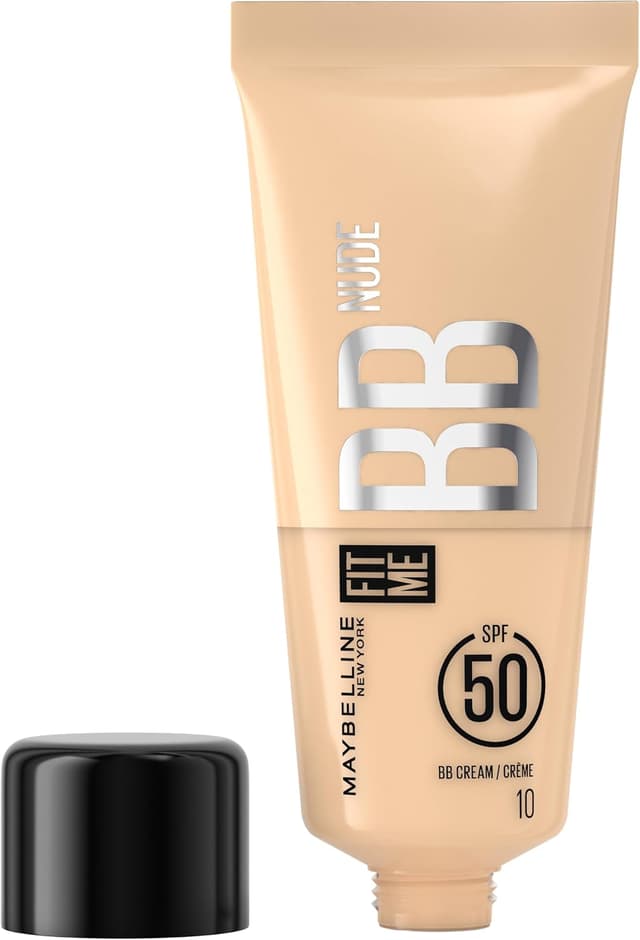 کرم BB مرطوبکننده MAYBELLINE Fit Me با SPF50 و اثر مراقبت از پوست - 10 کرم BB مرطوبکننده MAYBELLINE Fit Me با SPF50 و اثر مراقبت از پوست - 10