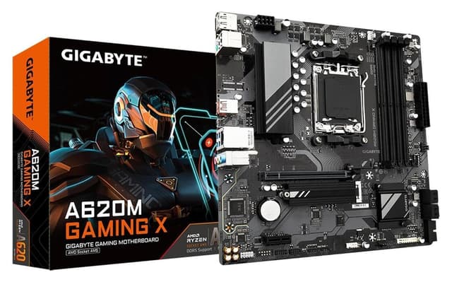 مادربرد Gigabyte مینی ATX با سوکت AM5 و حافظه DDR5 مدل A620M GAMING X 1.0 مادربرد Gigabyte مینی ATX با سوکت AM5 و حافظه DDR5 مدل A620M GAMING X 1.0