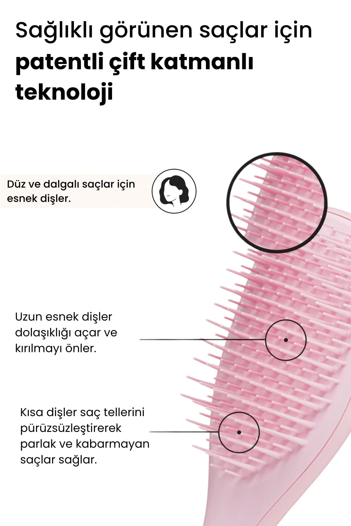 شانه برای موهای صاف و فر Tangle Teezer The Ultimate Detangler مینی ضدالکتریسیته ساکن صورتی هزارهای شانه برای موهای صاف و فر Tangle Teezer The Ultimate Detangler مینی ضدالکتریسیته ساکن صورتی هزارهای