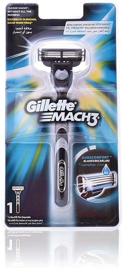 ماشین اصلاح مردانه Gillette مدل Mach3 1 Count ماشین اصلاح مردانه Gillette مدل Mach3 1 Count