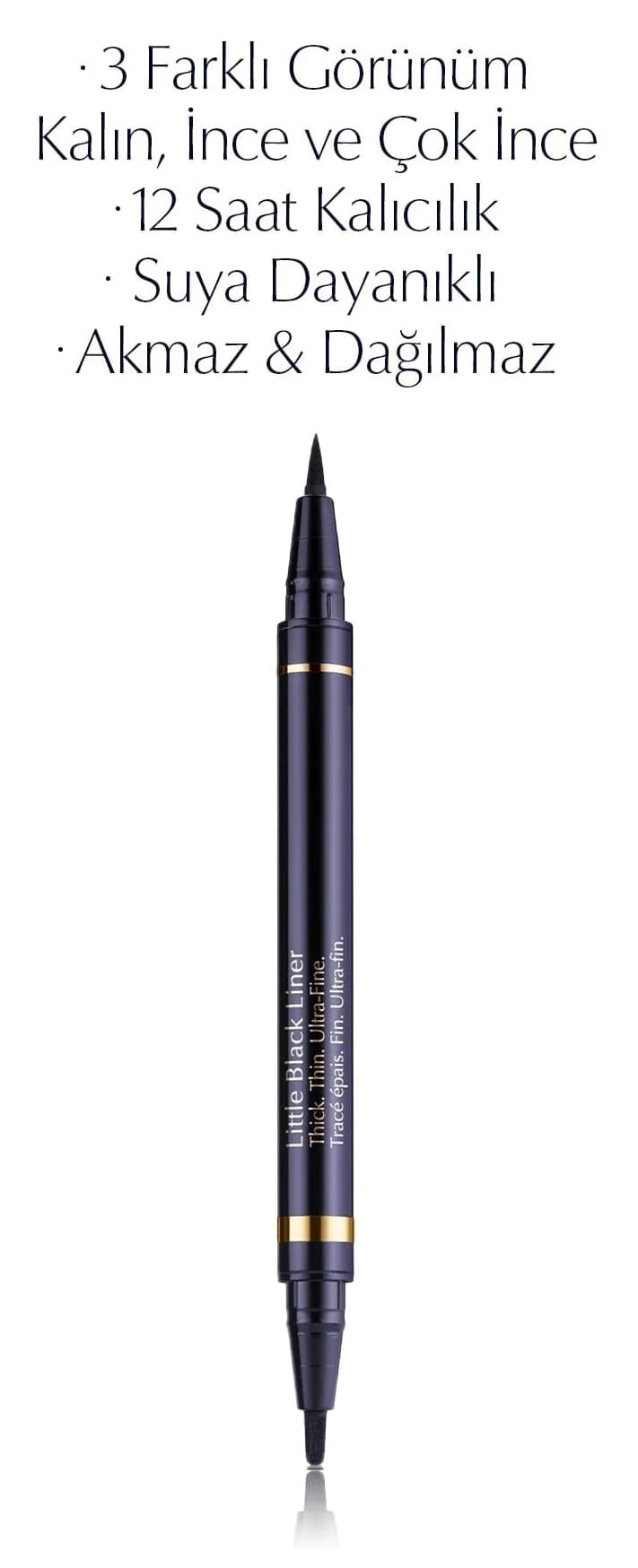 خط چشم مایع Estee Lauder Little Black Liner مشکی با نوک ضخیم، نازک و بسیار نازک رنگ 01 Onyx خط چشم مایع Estee Lauder Little Black Liner مشکی با نوک ضخیم، نازک و بسیار نازک رنگ 01 Onyx