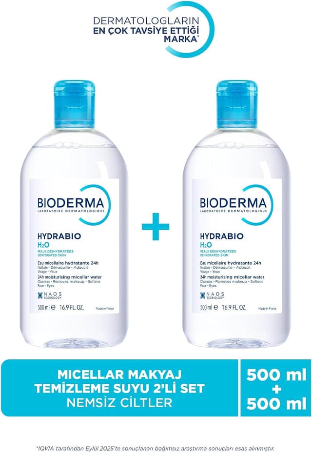 میسلار واتر Bioderma Hydrabio H2O ست دوتایی 2x500ml میسلار واتر Bioderma Hydrabio H2O ست دوتایی 2x500ml