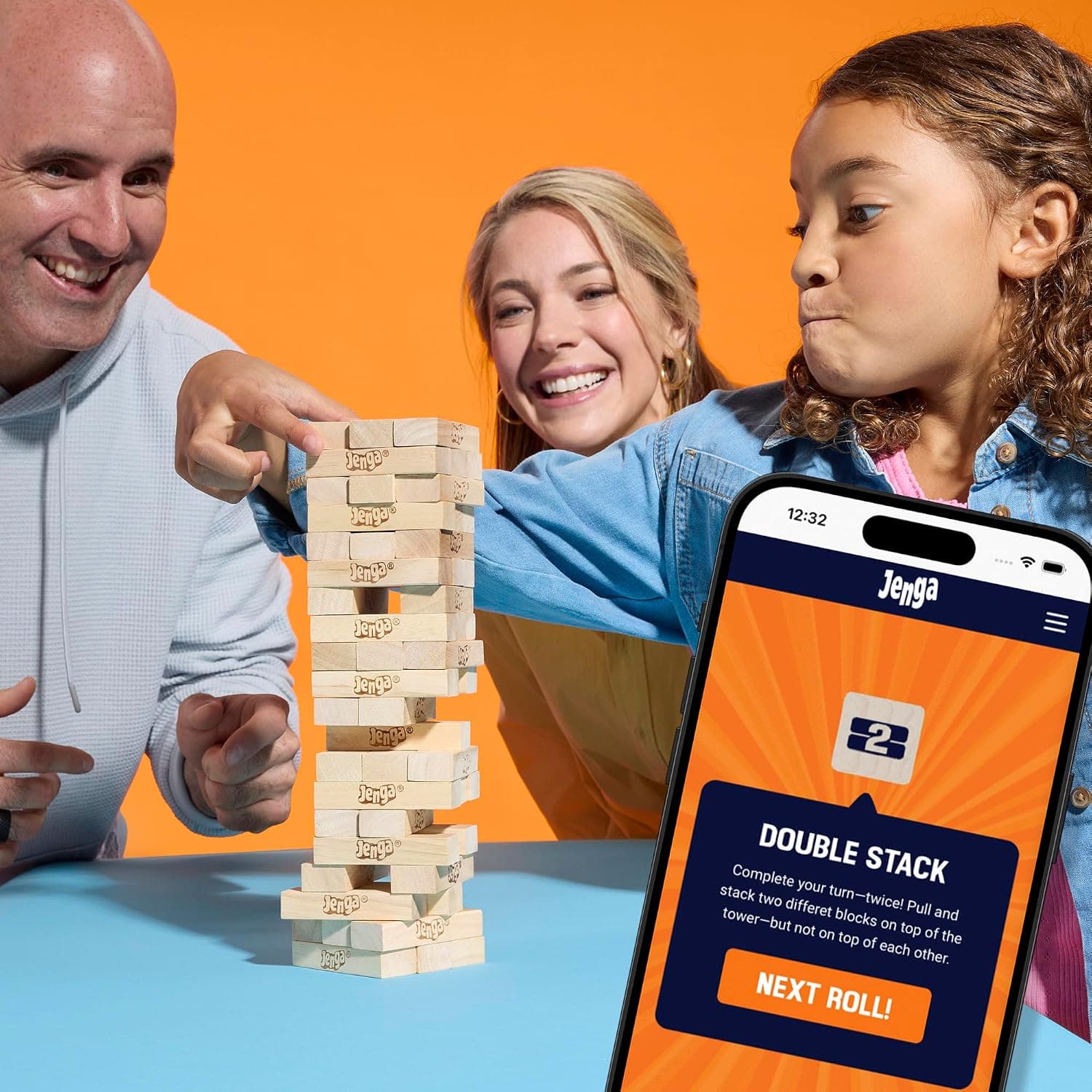 بازی تعادلی و ساخت برج چوبی برای ۶ سال به بالا Hasbro Gaming Jenga، ۱+ بازیکن بازی تعادلی و ساخت برج چوبی برای ۶ سال به بالا Hasbro Gaming Jenga، ۱+ بازیکن