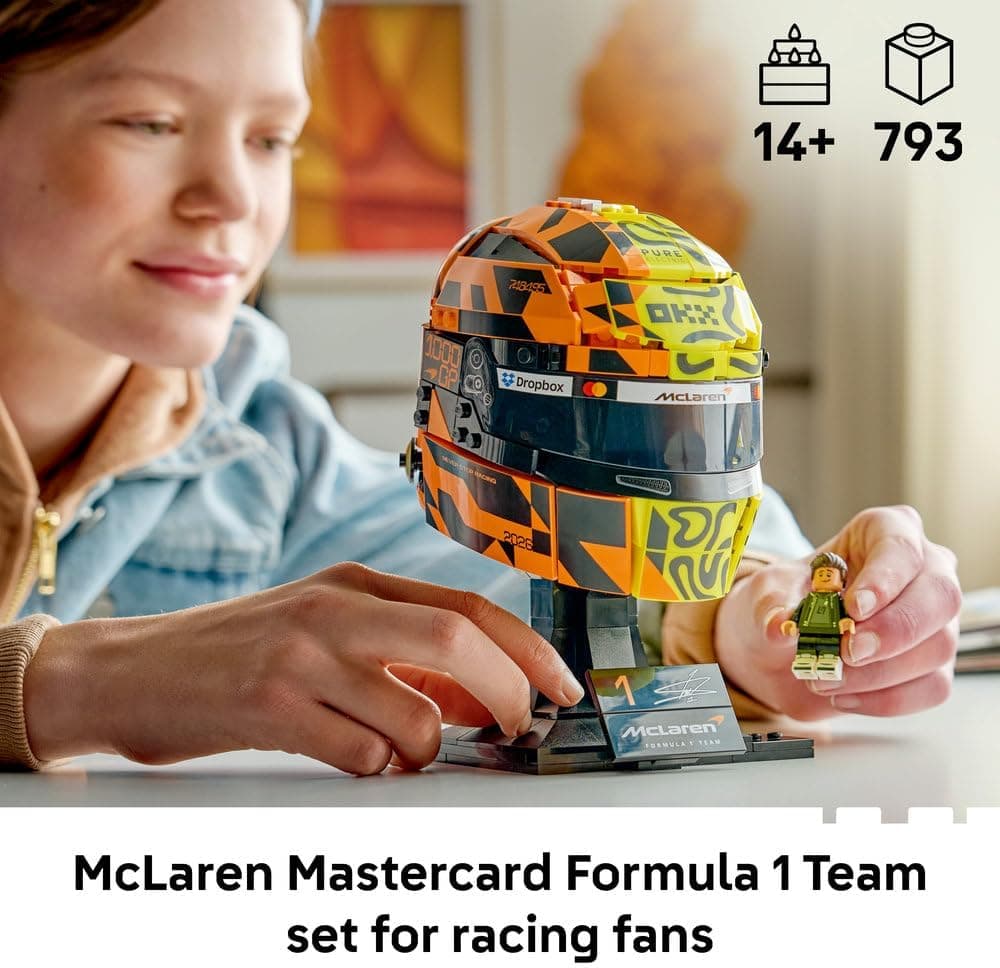 لگو Editions کلاه ایمنی ساختنی تیم McLaren Mastercard F1 Lando Norris مدل 43023 لگو Editions کلاه ایمنی ساختنی تیم McLaren Mastercard F1 Lando Norris مدل 43023