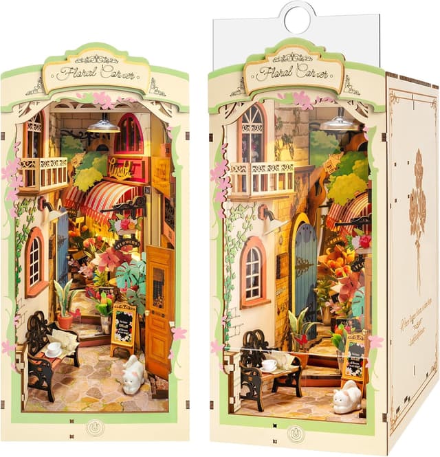 کیت ساخت بوکنوک سه بعدی نوجوانان و بزرگسالان Wowood مدل Floral Corner کیت ساخت بوکنوک سه بعدی نوجوانان و بزرگسالان Wowood مدل Floral Corner