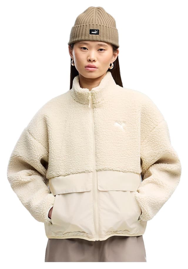 ژاکت زنانه بژ Puma مدل Re:Fibre Sherpa 69456787 ژاکت زنانه بژ Puma مدل Re:Fibre Sherpa 69456787