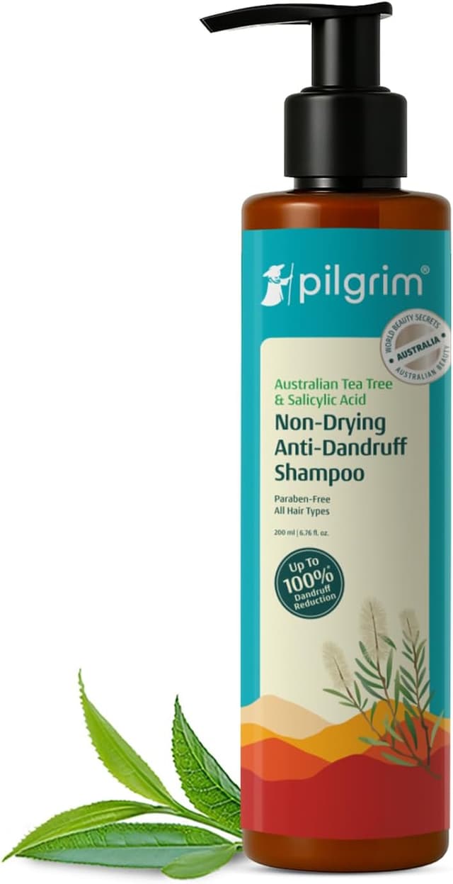 شامپو ضدشوره Pilgrim حاوی درخت چای استرالیایی 200 ml شامپو ضدشوره Pilgrim حاوی درخت چای استرالیایی 200 ml
