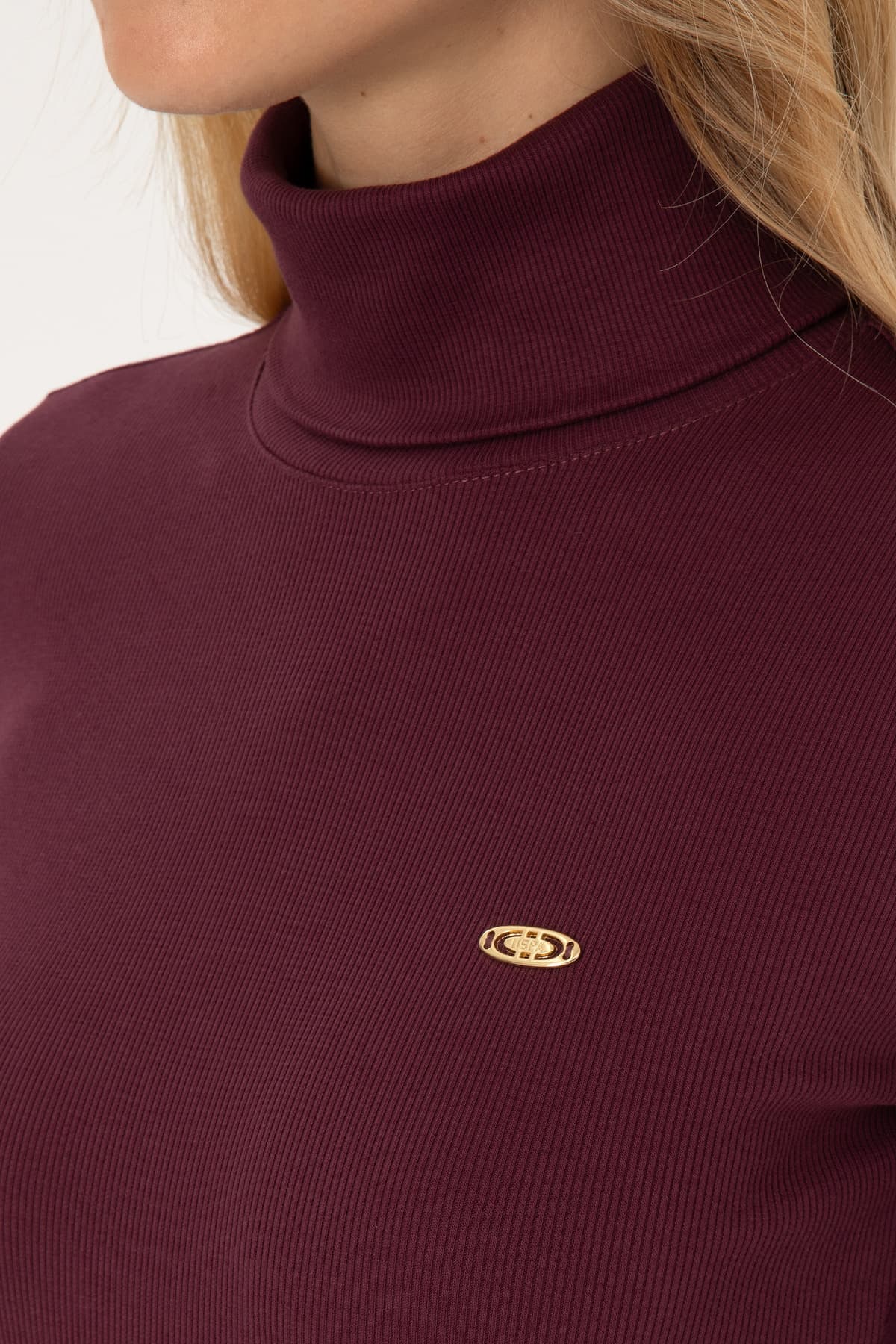 سوئیشرت زنانه U.S. Polo Assn. یقه ماهیگیری زرشکی مدل 50313430-VR177 سوئیشرت زنانه U.S. Polo Assn. یقه ماهیگیری زرشکی مدل 50313430-VR177