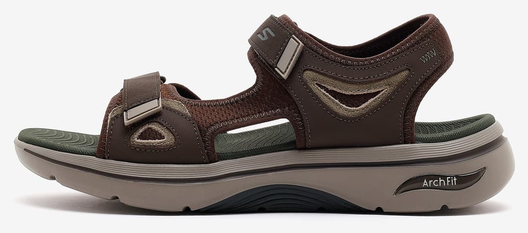 صندل مردانه Skechers GO WALK ARCH FIT 2.0 قهوهای مدل 229309 BRN صندل مردانه Skechers GO WALK ARCH FIT 2.0 قهوهای مدل 229309 BRN