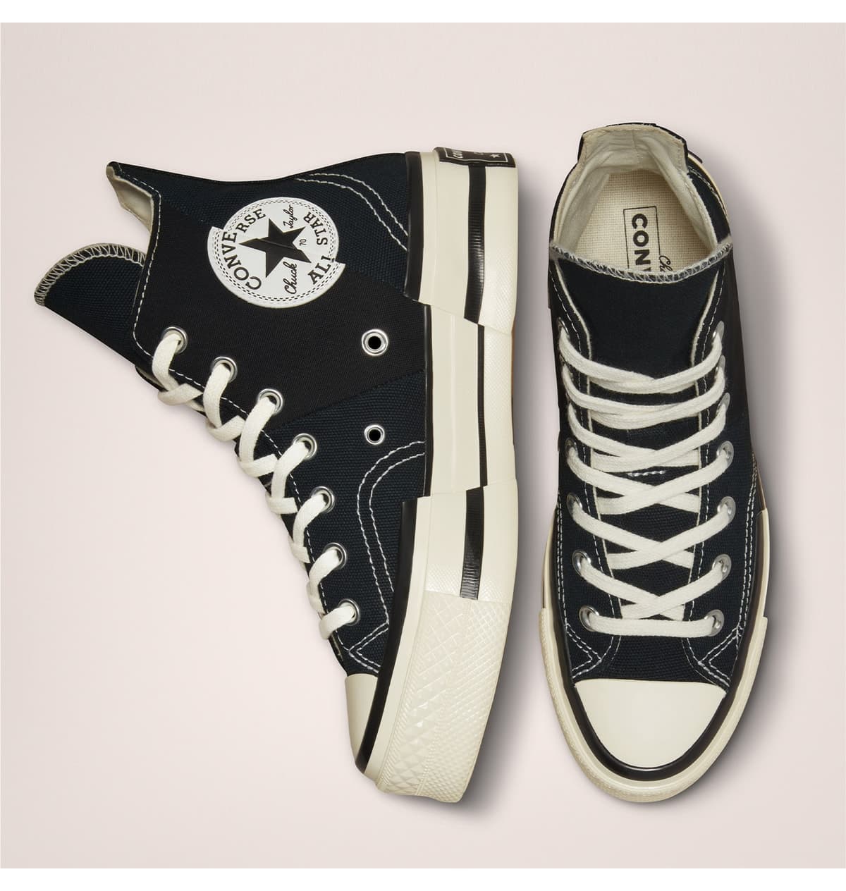کفش اسنیکر یونیسکس Converse کانواس مشکی Chuck 70 Plus کفش اسنیکر یونیسکس Converse کانواس مشکی Chuck 70 Plus
