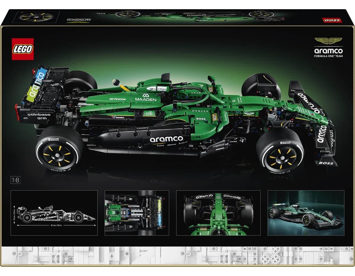لگو 42240 Technic ماشین Aston Martin Aramco AMR25 F1 لگو 42240 Technic ماشین Aston Martin Aramco AMR25 F1