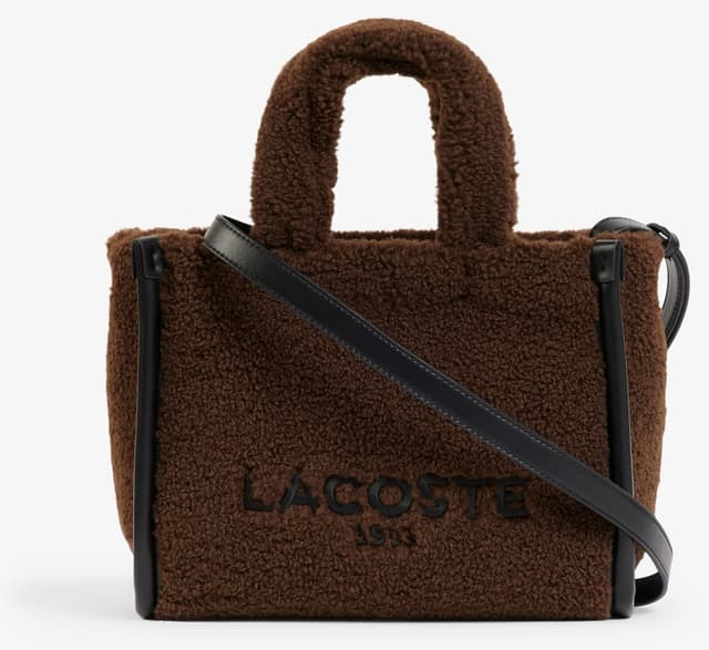 کیف دوشی زنانه Lacoste Heritage قهوهای طرحدار کیف دوشی زنانه Lacoste Heritage قهوهای طرحدار
