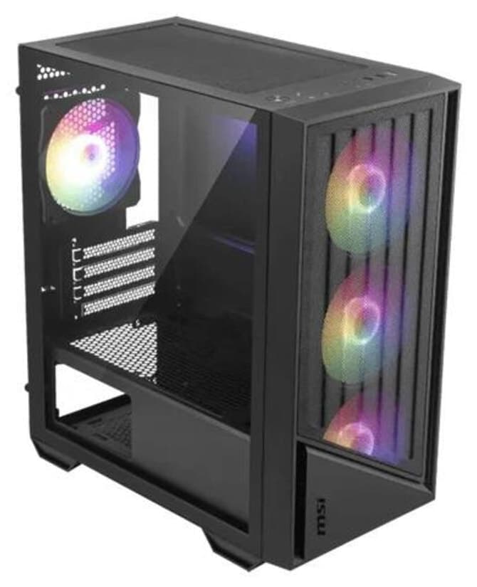 کیس کامپیوتر MSI PRO FORGE mATX با فن 120mm ARGB Fan*4 مدل M051A کیس کامپیوتر MSI PRO FORGE mATX با فن 120mm ARGB Fan*4 مدل M051A