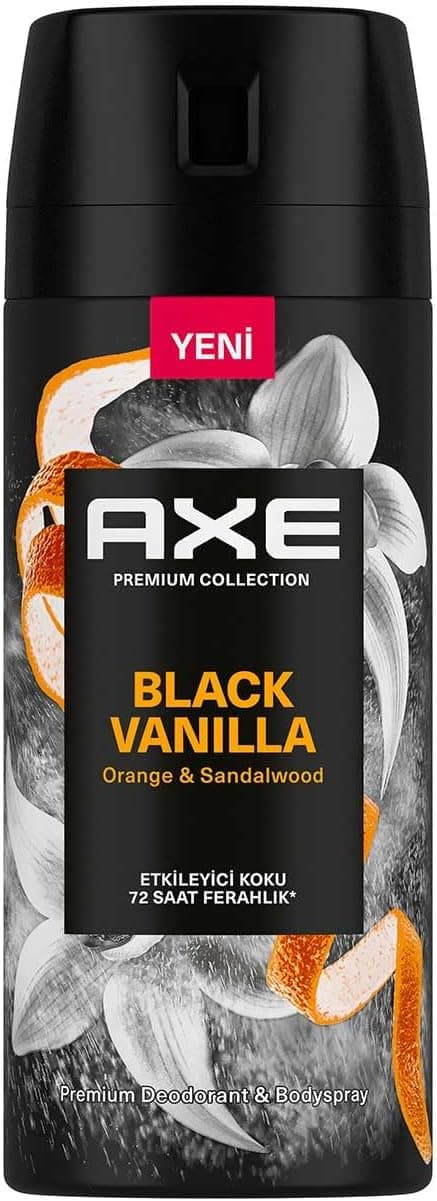 اسپری دئودورانت مردانه AXE Black Vanilla 150 ml اسپری دئودورانت مردانه AXE Black Vanilla 150 ml