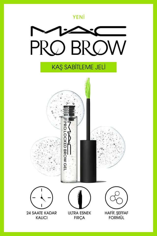 ژل تثبیت ابرو Mac Pro Locked Brow Gel شفاف ۱۲ ساعته بدون ریزش 7.8ml ژل تثبیت ابرو Mac Pro Locked Brow Gel شفاف ۱۲ ساعته بدون ریزش 7.8ml