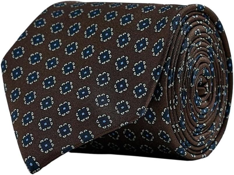 کراوات مردانه Zara ژاکارد هندسی ابریشم 100% قهوهای سایز M کراوات مردانه Zara ژاکارد هندسی ابریشم 100% قهوهای سایز M