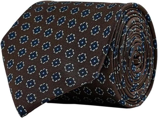 کراوات مردانه Zara ژاکارد هندسی ابریشم 100% قهوهای سایز M کراوات مردانه Zara ژاکارد هندسی ابریشم 100% قهوهای سایز M