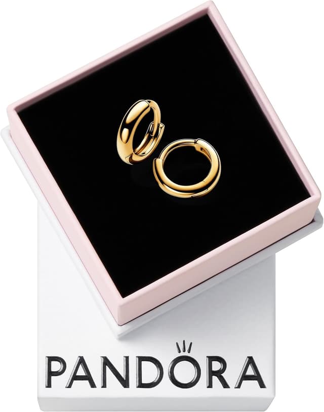 گوشواره زنانه PANDORA Essence هوپ گرد نقره استرلینگ روکش طلا مدل 263286C00 گوشواره زنانه PANDORA Essence هوپ گرد نقره استرلینگ روکش طلا مدل 263286C00