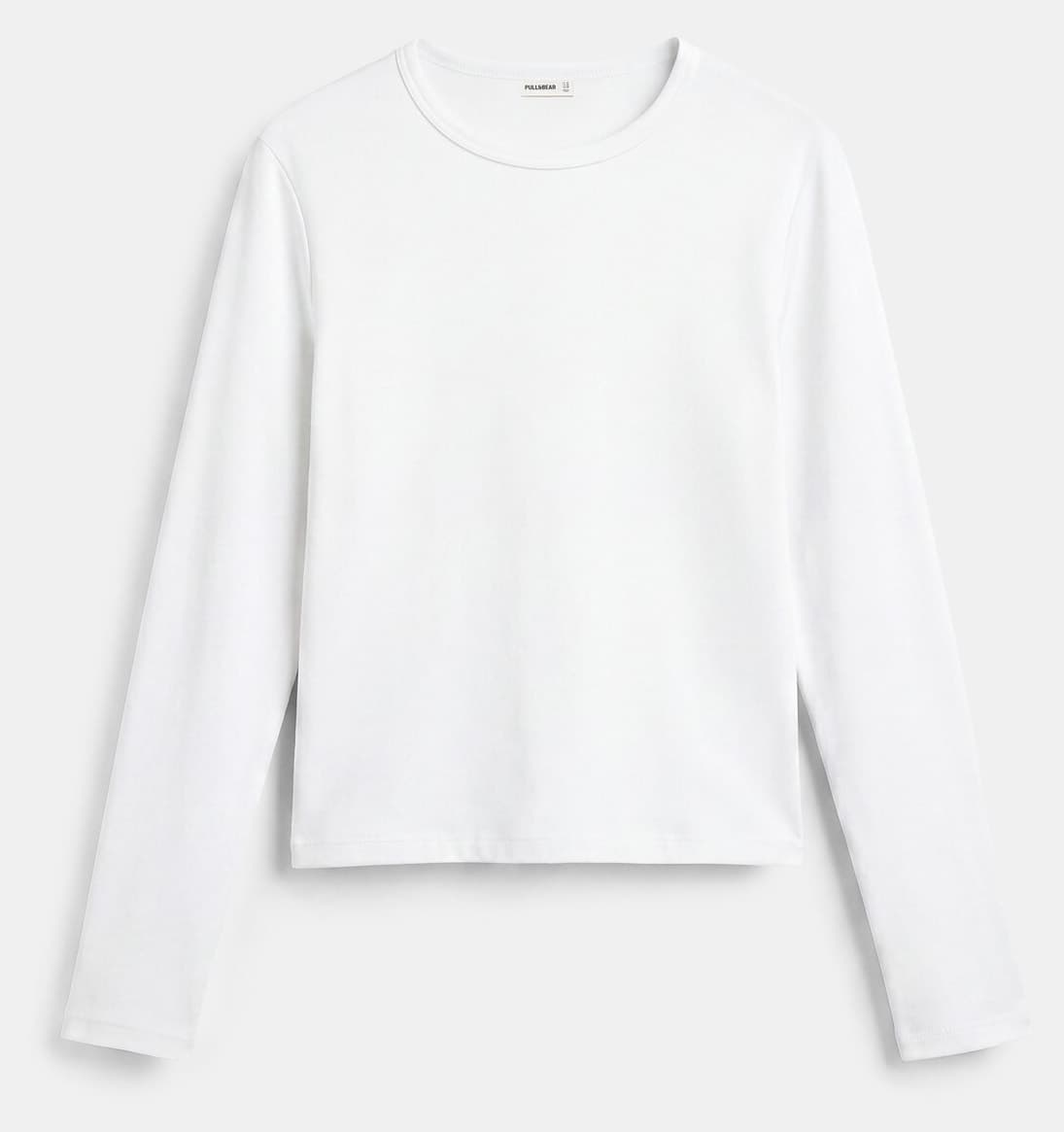 تیشرت زنانه Pull & Bear آستین بلند فیت بدنی تیشرت زنانه Pull & Bear آستین بلند فیت بدنی