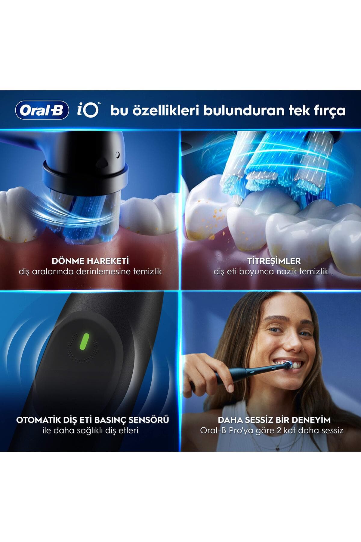 مسواک برقی Oral-B ست ۲ عددی مشکی و سبز جنگلی با ۲ سری مسواک و کیف مسافرتی مدل iO2 مسواک برقی Oral-B ست ۲ عددی مشکی و سبز جنگلی با ۲ سری مسواک و کیف مسافرتی مدل iO2