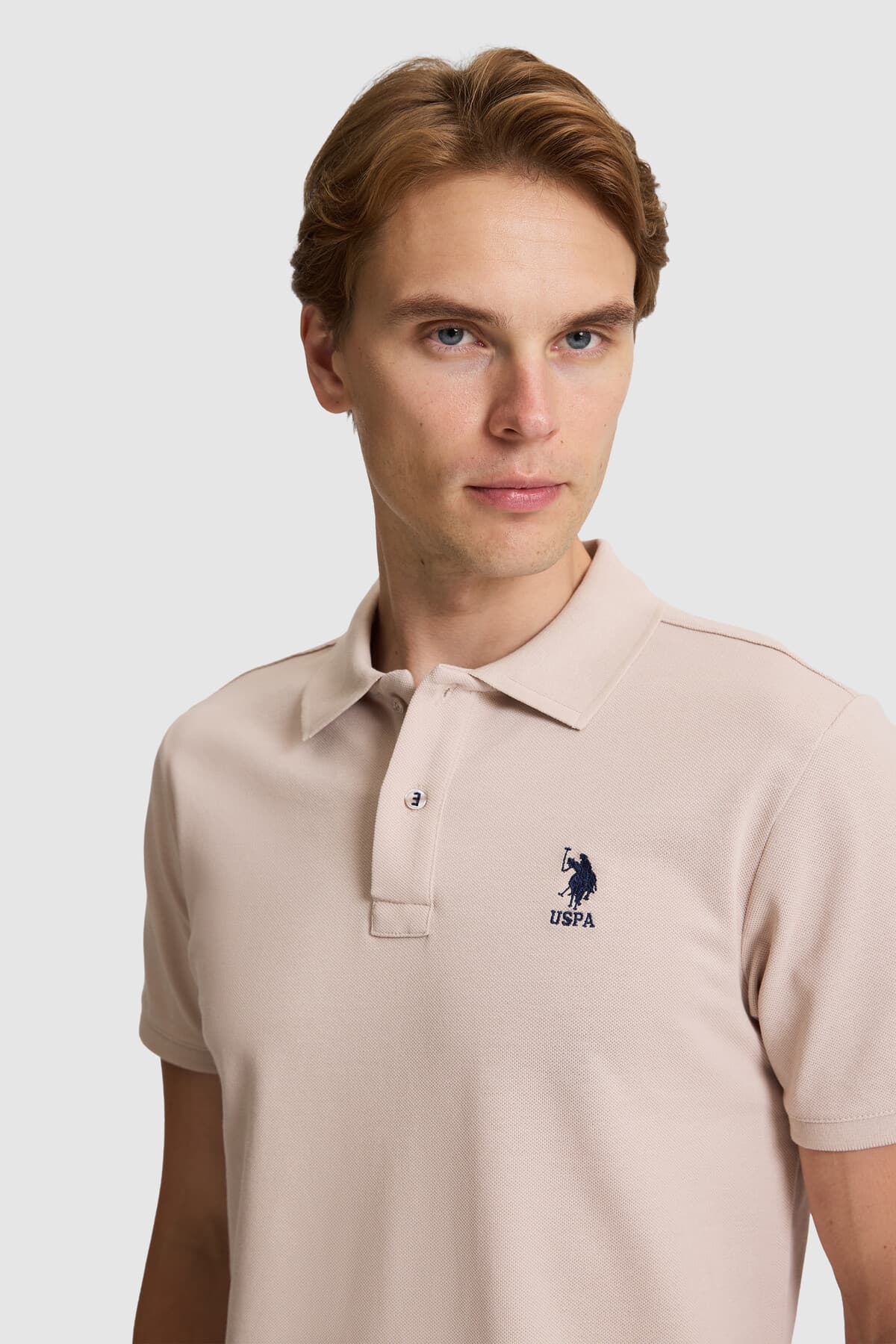 تیشرت مردانه U.S. Polo Assn. یقه پولو فیت معمولی سنگی مدل 50322314-VR049 تیشرت مردانه U.S. Polo Assn. یقه پولو فیت معمولی سنگی مدل 50322314-VR049