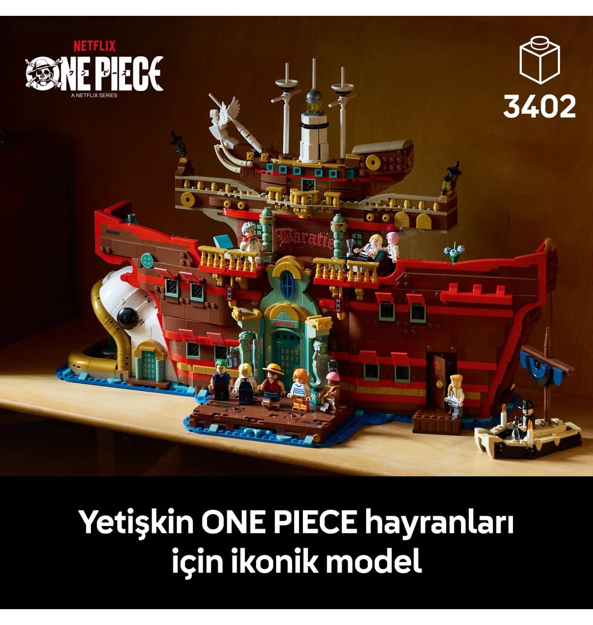 لگو ONE PIECE رستوران شناور Baratie مدل 75640 3402 قطعه لگو ONE PIECE رستوران شناور Baratie مدل 75640 3402 قطعه