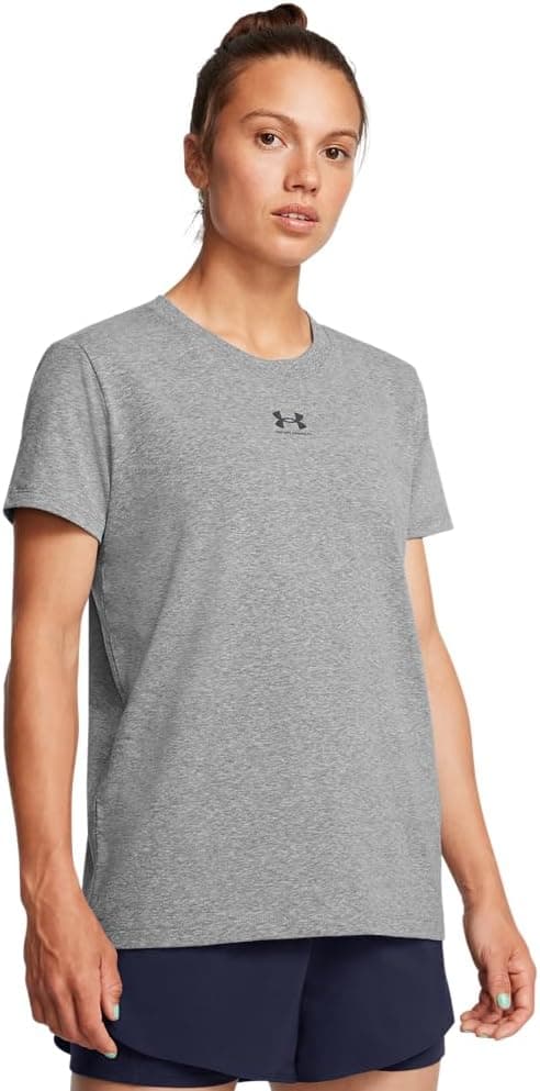 تیشرت زنانه Under Armour آستین کوتاه مدل UA Rival Core تیشرت زنانه Under Armour آستین کوتاه مدل UA Rival Core