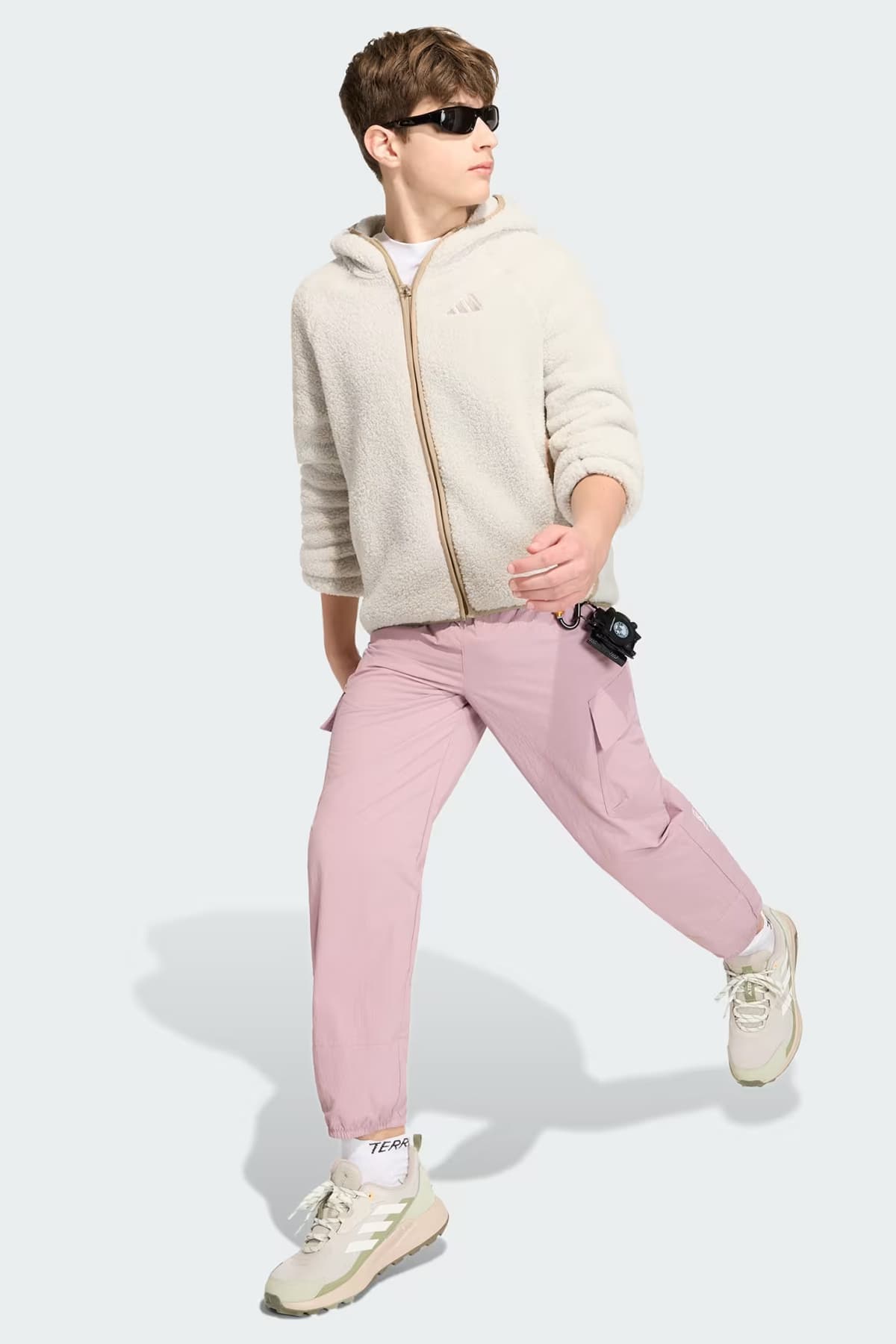 ژاکت پولار بچگانه adidas Terrex هودیدار مدل Xploric ژاکت پولار بچگانه adidas Terrex هودیدار مدل Xploric
