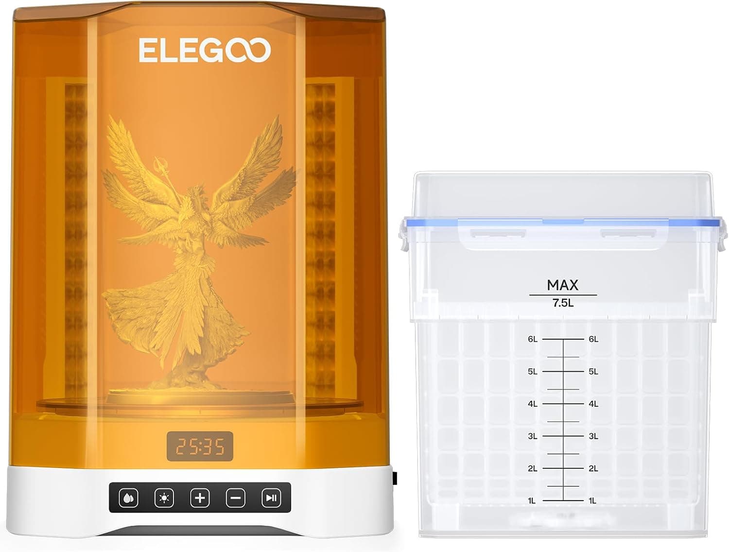 ایستگاه شستشو و پخت ELEGOO مدل Mercury Plus V3.0 با ظرفیت بزرگ 7.5 L ایستگاه شستشو و پخت ELEGOO مدل Mercury Plus V3.0 با ظرفیت بزرگ 7.5 L