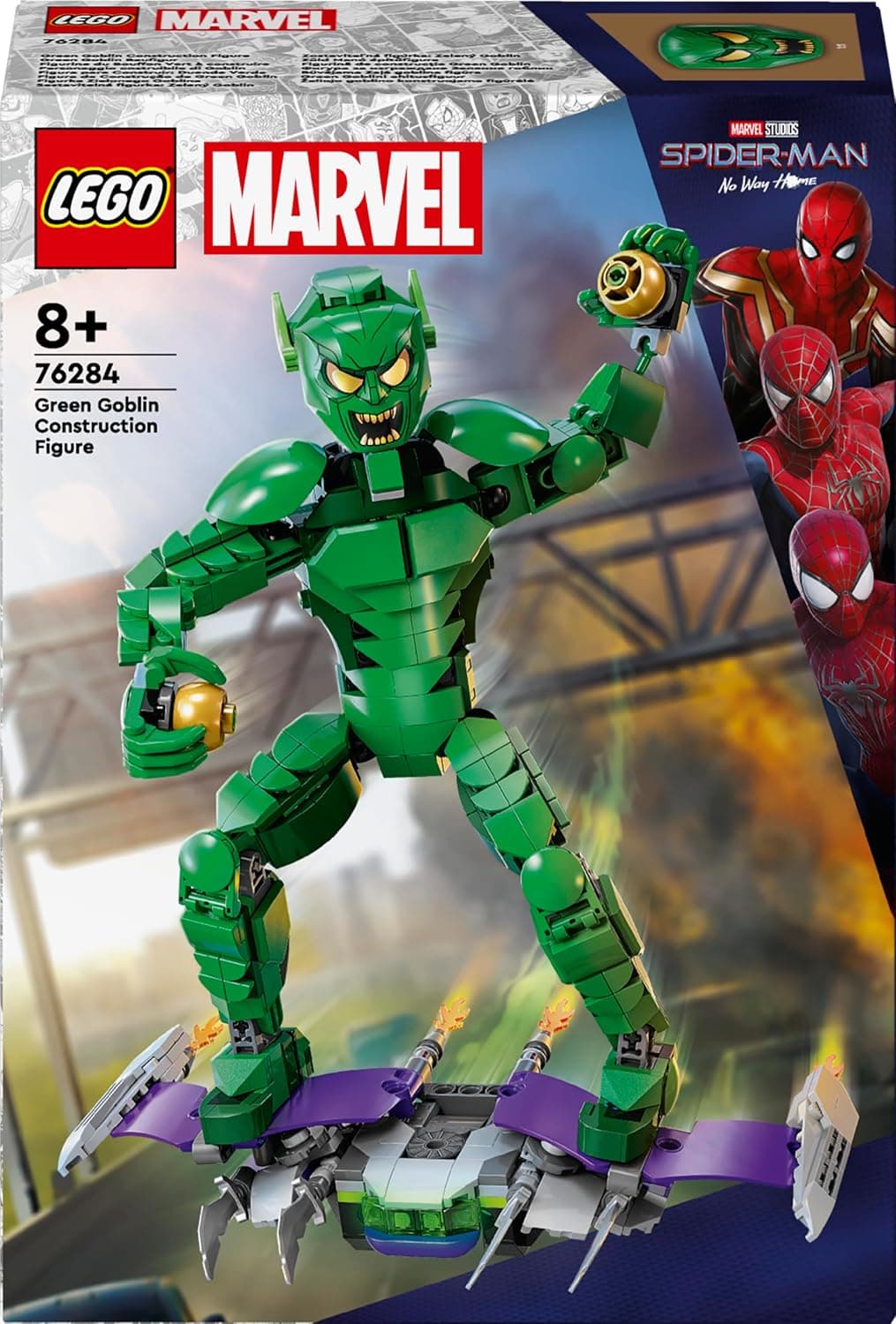 لگو Marvel Green Goblin مدل 76284 با 471 قطعه لگو Marvel Green Goblin مدل 76284 با 471 قطعه