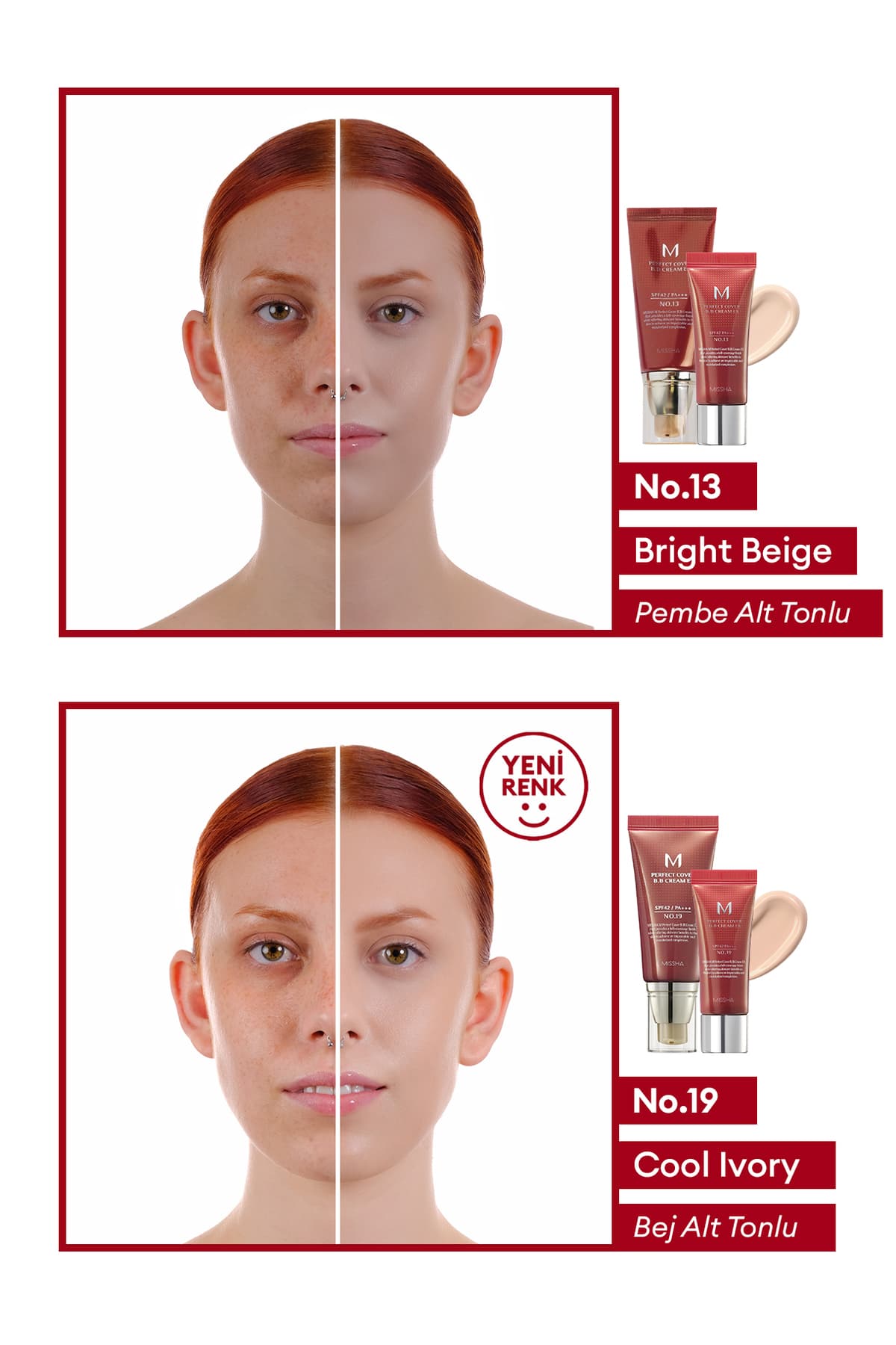 کرم BB چندمنظوره Missha با پوشانندگی بالا M Perfect Cover SPF42/PA+++ No.21 (50ml) کرم BB چندمنظوره Missha با پوشانندگی بالا M Perfect Cover SPF42/PA+++ No.21 (50ml)