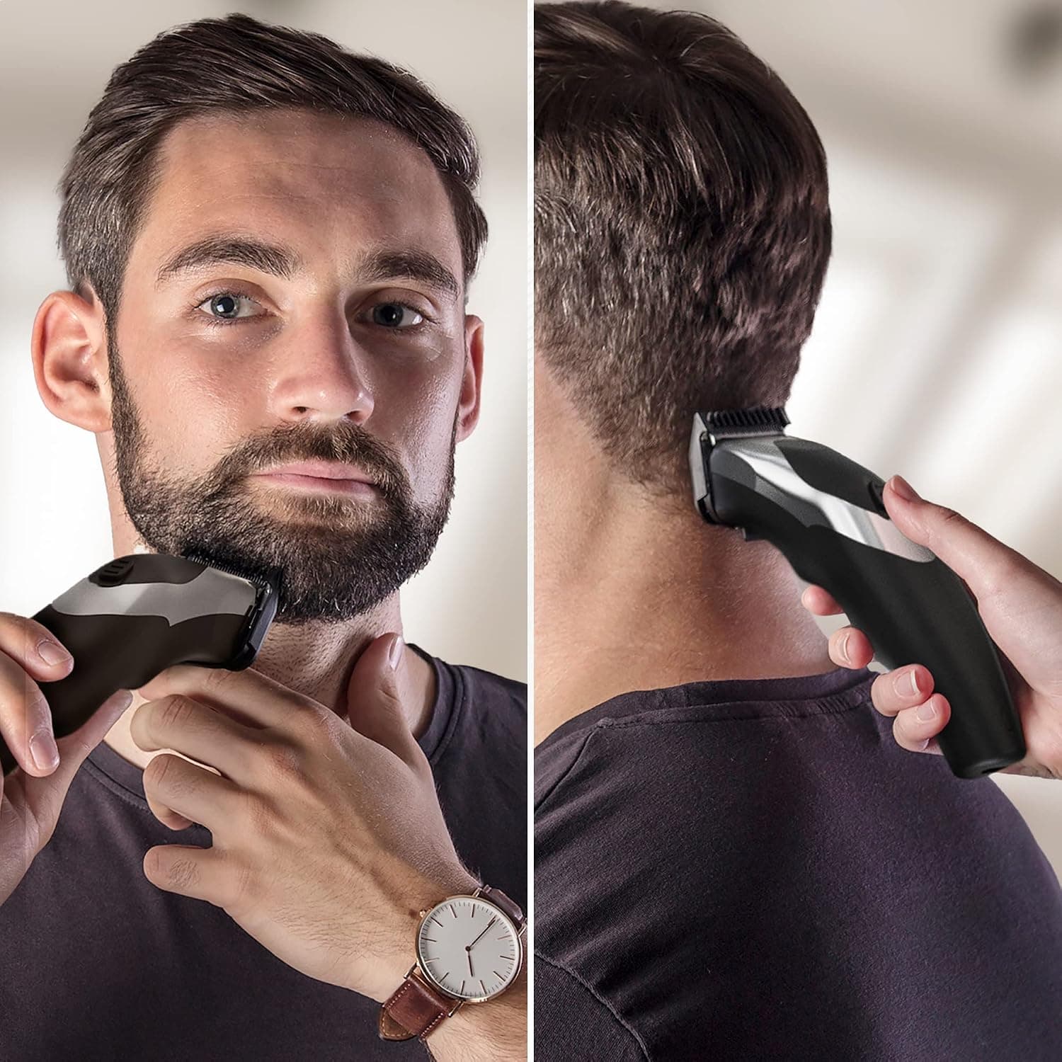 ماشین اصلاح موی سر مردانه Wahl Clip 'N Rinse شارژی و سیمی با سر قابل شستوشو مدل 9639-017 ماشین اصلاح موی سر مردانه Wahl Clip 'N Rinse شارژی و سیمی با سر قابل شستوشو مدل 9639-017