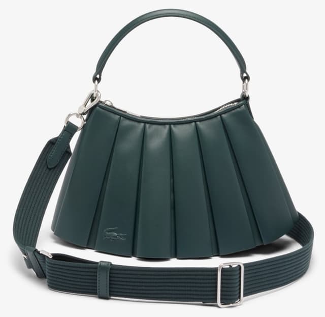 کیف دوشی زنانه Lacoste کوچک چرمی سبز تیره Lenglen کیف دوشی زنانه Lacoste کوچک چرمی سبز تیره Lenglen
