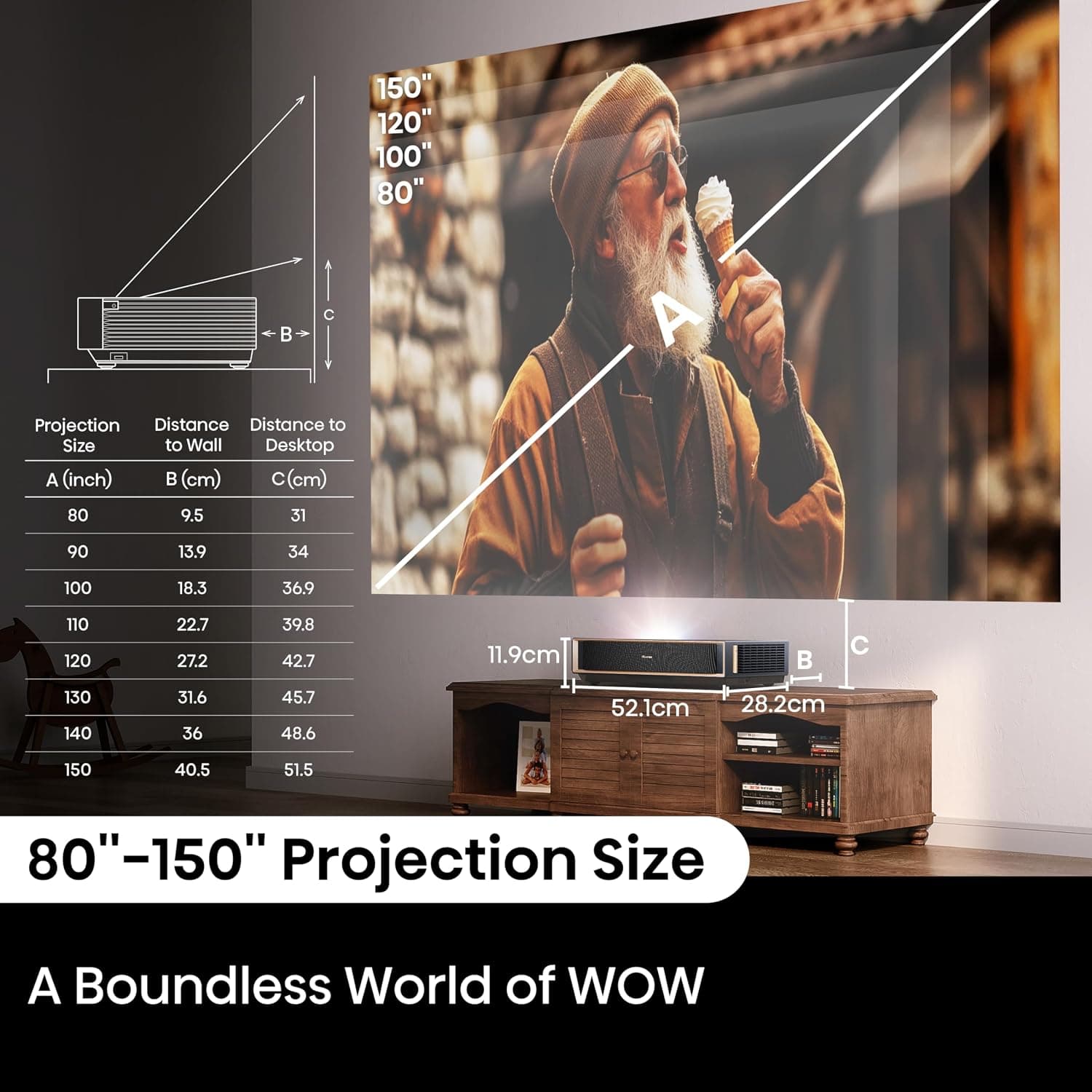 پروژکتور سینمای لیزری Hisense با پرتاب فوقکوتاه 4K UHD TriChroma، هوشمند VIDAA، مدل PT1 پروژکتور سینمای لیزری Hisense با پرتاب فوقکوتاه 4K UHD TriChroma، هوشمند VIDAA، مدل PT1