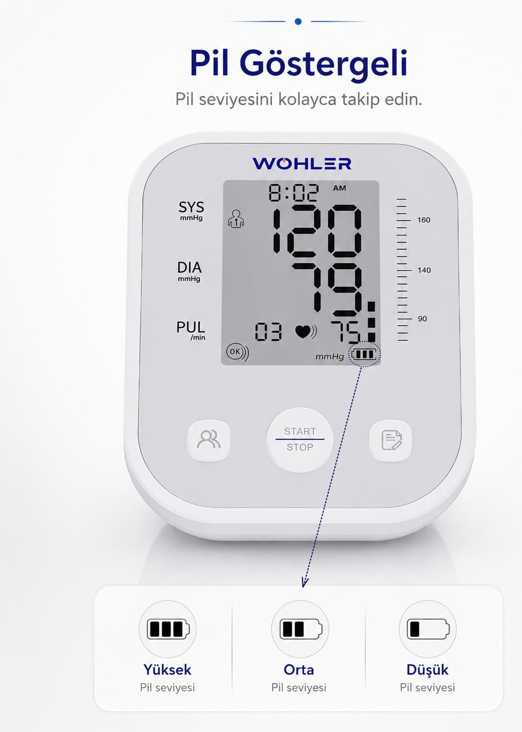 دستگاه فشارسنج دیجیتال بازویی Wohler مدل TYPC-E حافظه 99 تایی با کیف دستگاه فشارسنج دیجیتال بازویی Wohler مدل TYPC-E حافظه 99 تایی با کیف