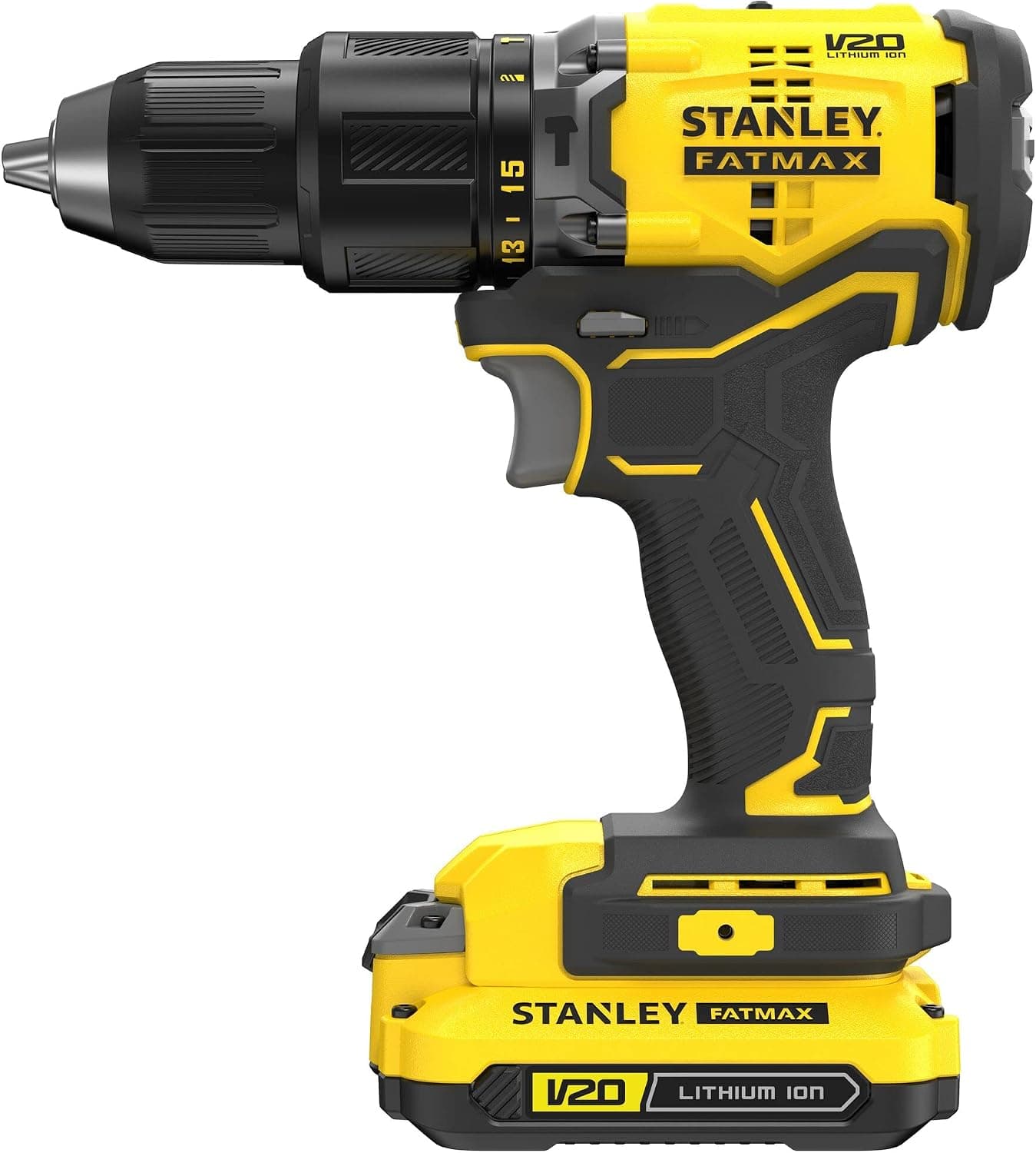 ست ابزار Stanley Fatmax بدون جاروبک با باتری 4Ah و شارژر 2A مدل SFMCK217M1S-QW ست ابزار Stanley Fatmax بدون جاروبک با باتری 4Ah و شارژر 2A مدل SFMCK217M1S-QW