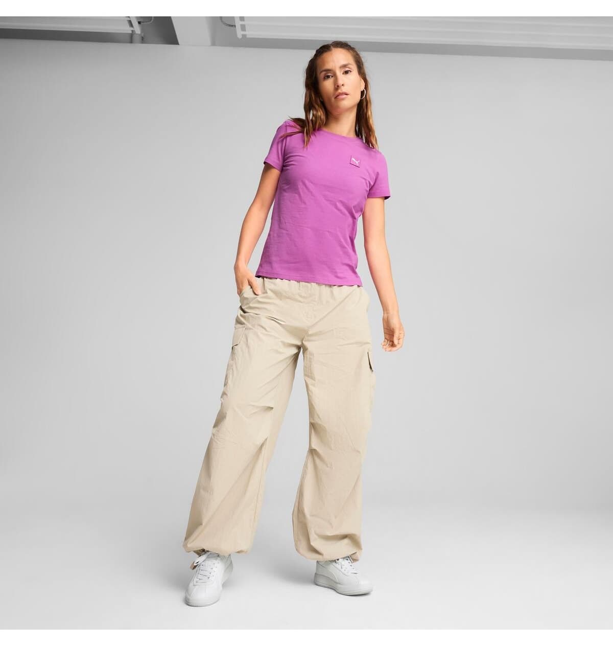 تیشرت زنانه Puma ESS ELEVATED بنفش مدل 69089489 تیشرت زنانه Puma ESS ELEVATED بنفش مدل 69089489