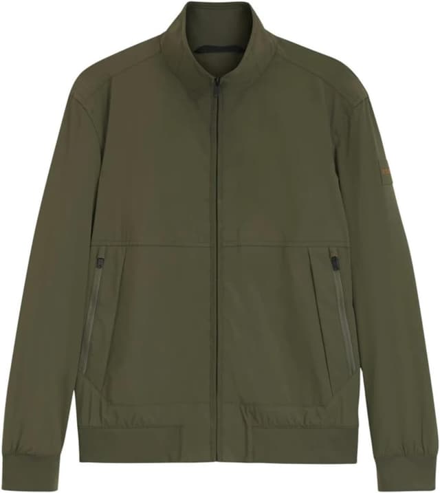 سویشرت مردانه BOSS یقه ایستاده فیت معمولی خاکی مدل Sweatmont سویشرت مردانه BOSS یقه ایستاده فیت معمولی خاکی مدل Sweatmont