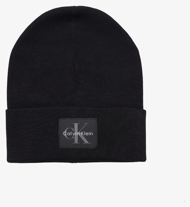 کلاه بافت مردانه Calvin Klein وصلهدار Monologo مشکی کلاه بافت مردانه Calvin Klein وصلهدار Monologo مشکی