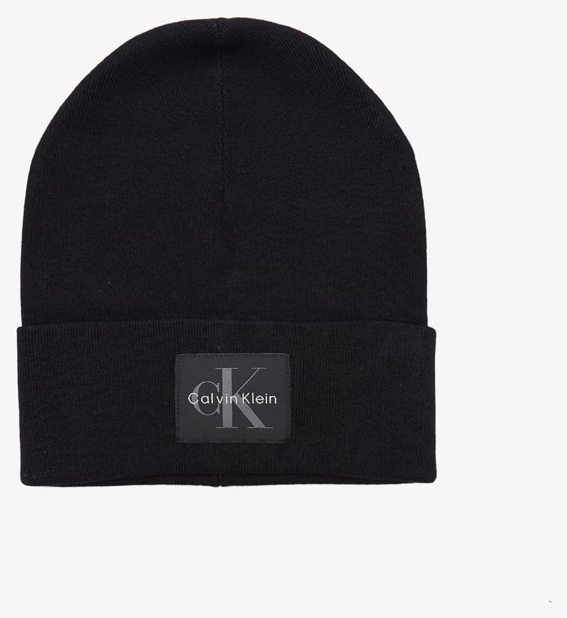کلاه بافت مردانه Calvin Klein وصلهدار Monologo مشکی کلاه بافت مردانه Calvin Klein وصلهدار Monologo مشکی