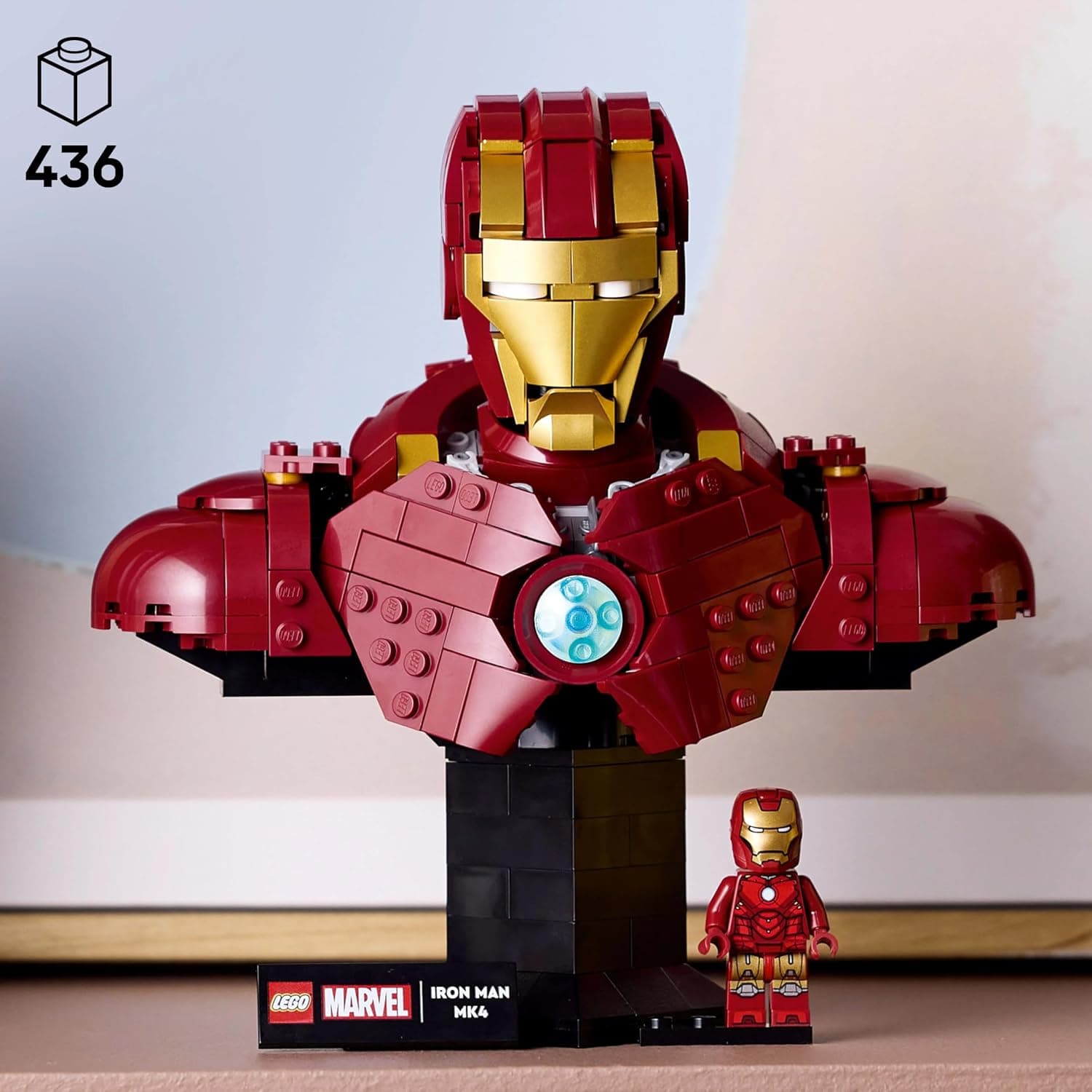 لگو Marvel Iron Man MK4 مجسمه نیمتنه مدل 76327 لگو Marvel Iron Man MK4 مجسمه نیمتنه مدل 76327
