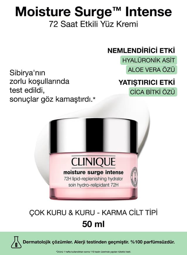 کرم مرطوبکننده صورت Clinique Moisture Surge Intense 72 ساعته 50 ml کرم مرطوبکننده صورت Clinique Moisture Surge Intense 72 ساعته 50 ml
